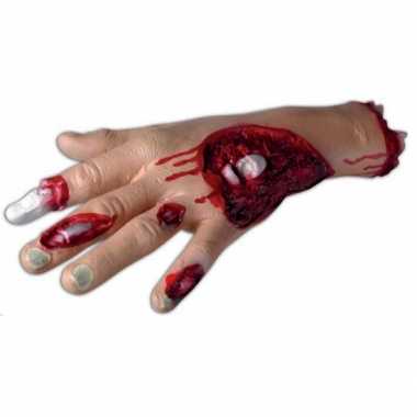 Halloween - bloederige hand met wond