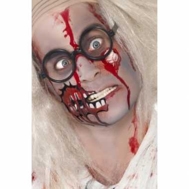 Halloween - zombie schmink set met litteken