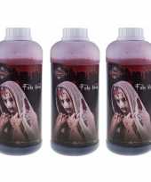 3x flessen nep bloed schmink make up 1 liter