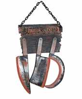 Halloween butchers shop decoratie