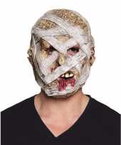 Halloween latex mummie masker voor volwassenen