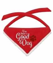 Kerst bandana sjaaltjes voor grote honden good dog